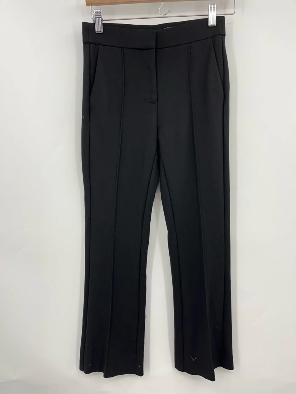 J.CREW 2 Demi-Boot Pant Black 0450 Pleated Italian Ponte Stretch Zip BP588